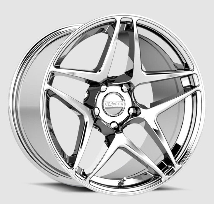 Kansei K15X Astro 18x10.5in 5x114.3 BP 12mm Offset 73.1mm Bore Chrome - Lunaticsco