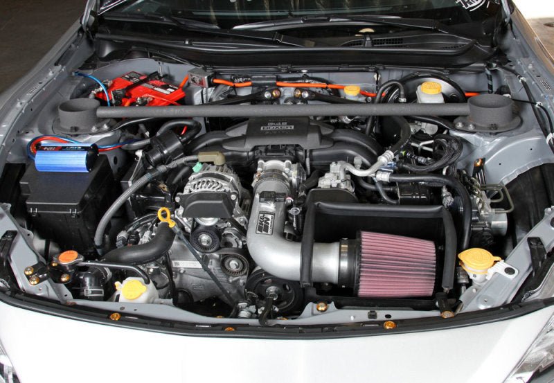 K&N 13 Subaru BRZ 2.0L / 13 Scion FR - S 2.0L Silver 69 Series Typhoon Intake - Lunaticsco
