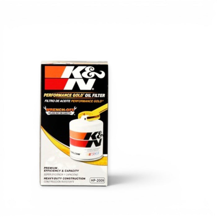 K&N Performance Gold Oil Filter, Universal Fitment (HP-2009) - Lunaticsco