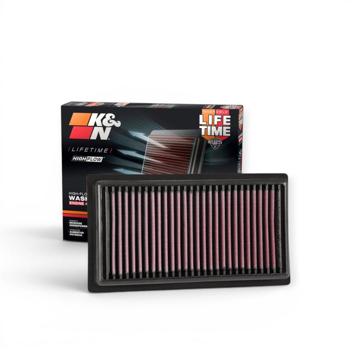 K&N Replacement Drop-In Air Filter, 2017 Subaru BRZ H4-2.0L - Lunaticsco