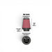 K&N Round Tapered Universal Air Filter, 3-1/2in Flange ID x 5-1/2in Base OD x 4-1/2in Top OD x 6-1/2in Height - Lunaticsco