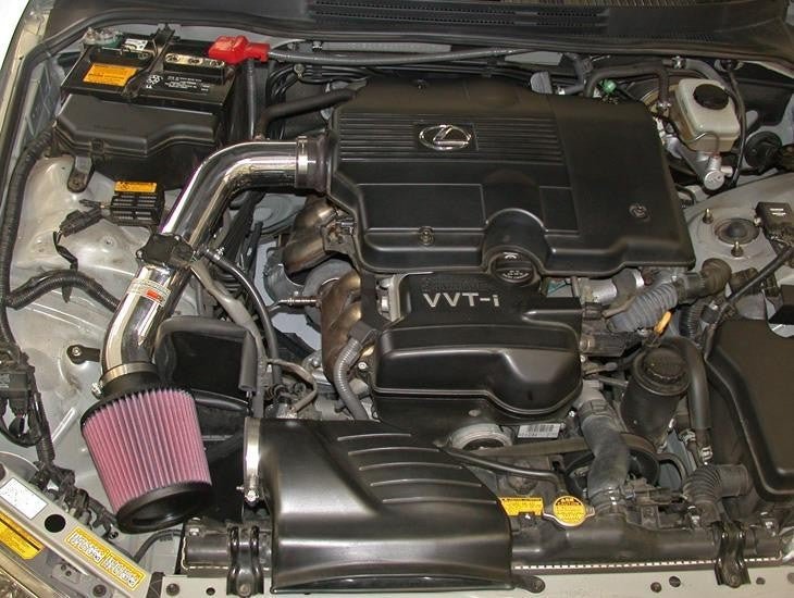 K&N Typhoon Performance Air Intake System, Polished, 01-02 Lexus IS300 L6-3.0L - Lunaticsco