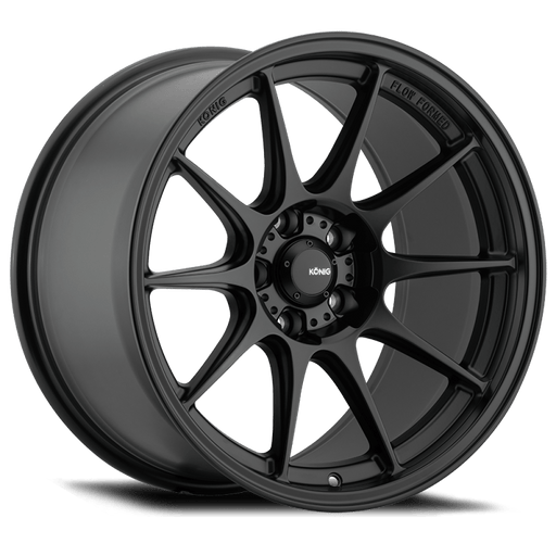 Konig Dekagram 17x8 5x114.3 ET40 Semi - Matte Black - Lunaticsco