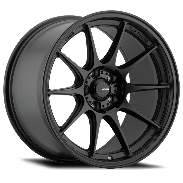 Konig Dekagram 18x8.5 5x100 ET44 Semi - Matte Black - Lunaticsco