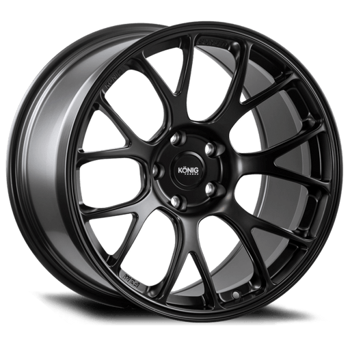 Konig Forged F1M 18X10.5 5X114.3 ET25 Satin Black Knurled Bead - Lunaticsco