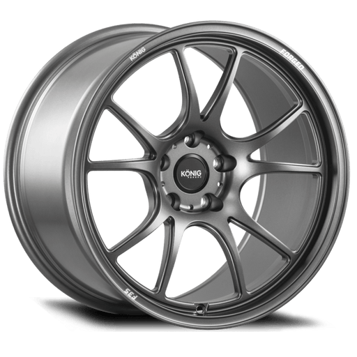 Konig Forged F3S 18X10.5 5X114.3 ET25 Satin Charcoal Knurled Bead - Lunaticsco