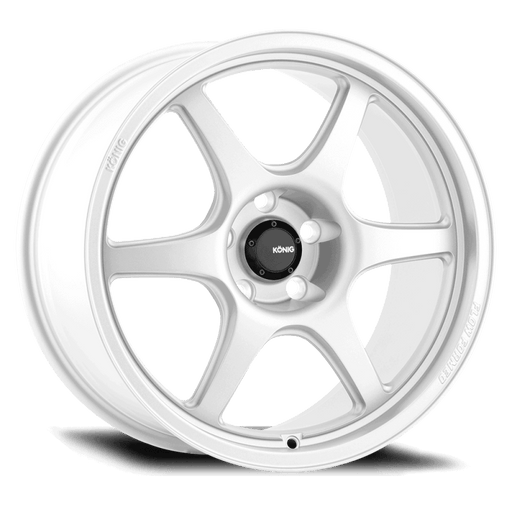 Konig Hexaform 18X8.5 5X114.3 ET43 Gloss White Flow Formed - Lunaticsco