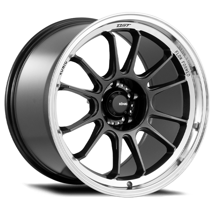 Konig Hypergram 17x8 5x114.3 ET35 Metallic Carbon w/ Machined Lip - Lunaticsco