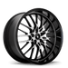 Konig Lace 17x8 5x114.3 ET45 Black/Machine Spoke - Lunaticsco