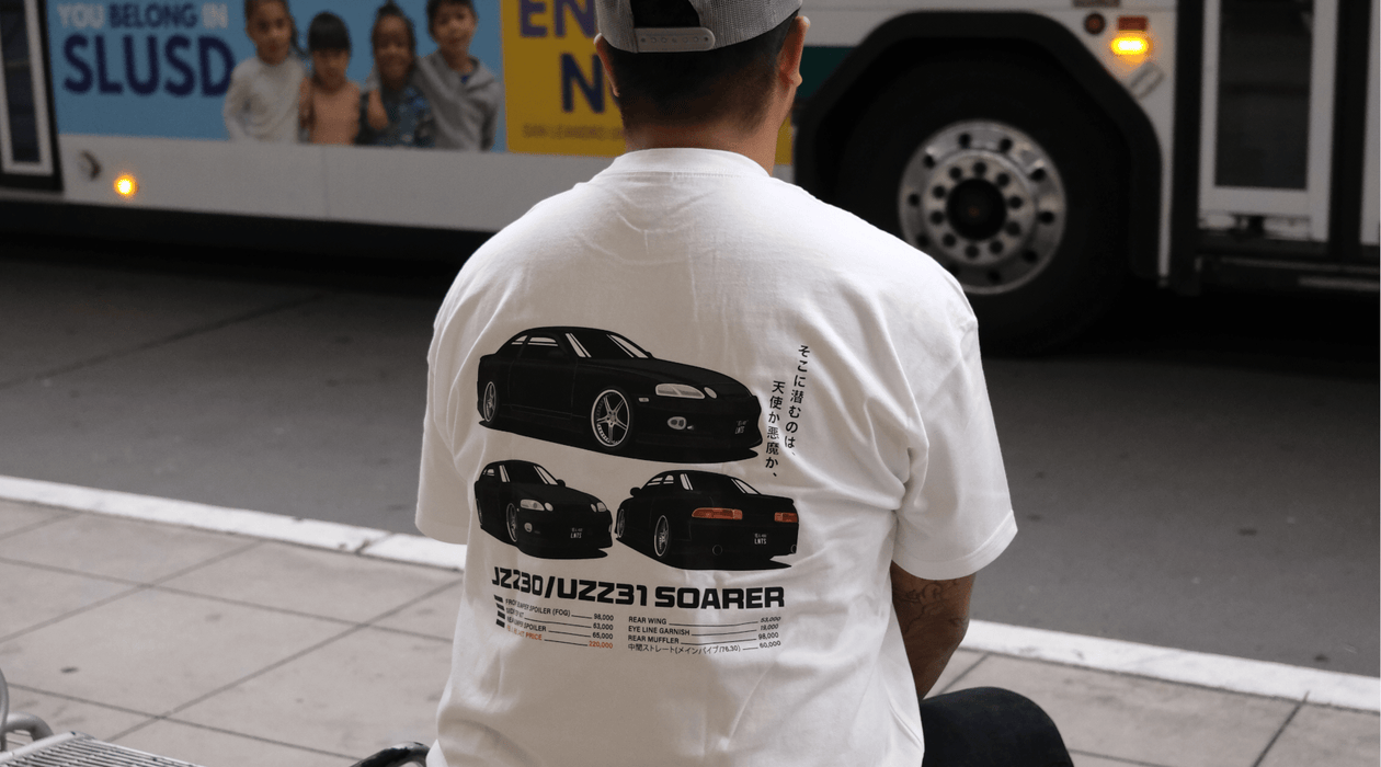 LTX Garage Toyota Soarer JDM Magazine Heavy Weight T-Shirt - Lunaticsco