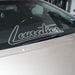 Lunatics Large Die-Cut Sticker 15" Window Banner Chrome - Lunaticsco