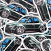 Lunatics Lexus LS400 Midori Green Two - Tone Stance Meister Car 4 - Inch Vinyl Sticker - Lunaticsco