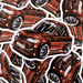 Lunatics Toyota Chaser JZX Root Beer Brown Stance Drift Car 4 - Inch Vinyl Sticker - Lunaticsco