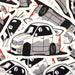 Lunatics White Lexus IS300 Drift 4 - Inch Sticker - Lunaticsco