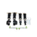 Lunaticsco BC Racing DS Series coilover kit for Subaru BRZ featuring satin chrome dampers and adjustable springs