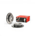 Lunaticsco Brembo UV-coated rear brake disc for Lexus LS430 with high carbon cast iron construction and retail box.