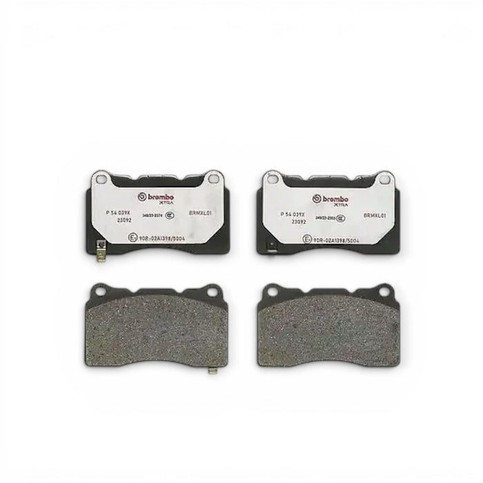 Lunaticsco Brembo Xtra front brake pad set for performance vehicles with OE-equivalent friction compound