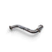 Lunaticsco Circuit Werks 3-inch stainless steel V-band single turbo downpipe for Toyota Supra and Lexus SC300 2JZ engines.