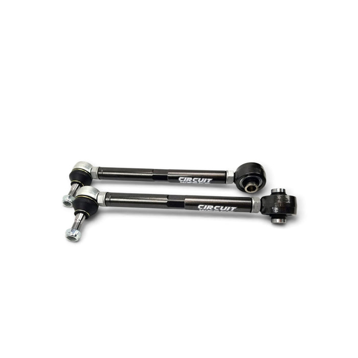 Lunaticsco Circuit Werks adjustable rear toe arms for Toyota Cressida MX83 and JZX81 in black metal finish
