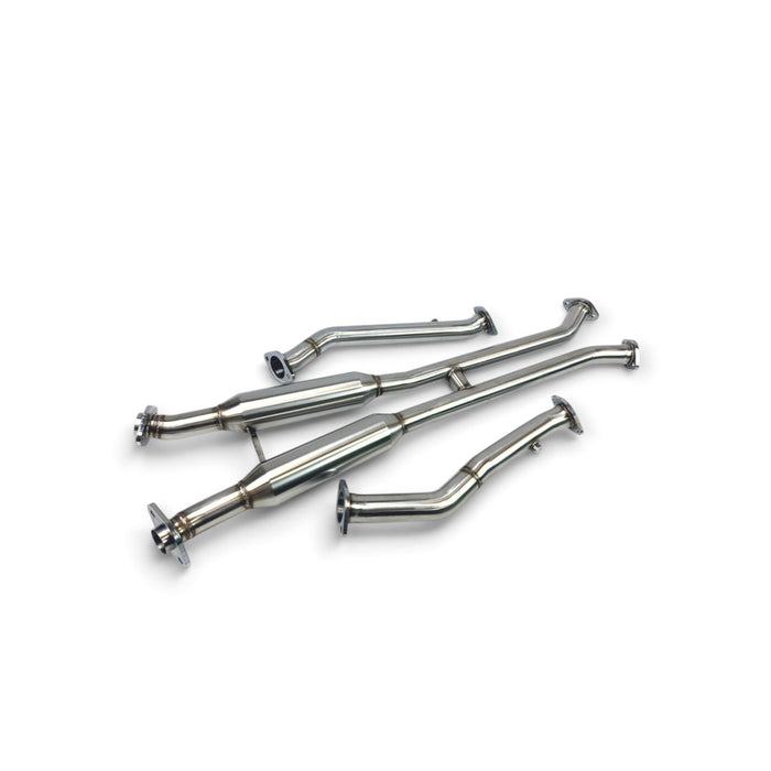 Lunaticsco Circuit Werks resonated stainless steel mid-pipe exhaust system for Lexus GS F with 60mm piping