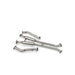 Lunaticsco Circuit Werks resonated mid-pipe exhaust for Lexus GS F, made of polished stainless steel with 60mm piping.