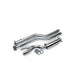 Lunaticsco Circuit Werks polished stainless steel resonated mid-pipe exhaust for Lexus IS F with clamps and gasket