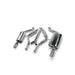 Lunaticsco Circuit Werks dual cat-back exhaust system for Lexus SC300 with polished thick-wall tips and stainless piping
