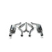 Lunaticsco Circuit Werks dual cat-back exhaust system for Lexus SC300 with polished thick-wall tips and stainless piping