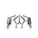 Lunaticsco Circuit Werks dual cat-back exhaust system for Lexus SC300 with polished mufflers and thick-wall tips
