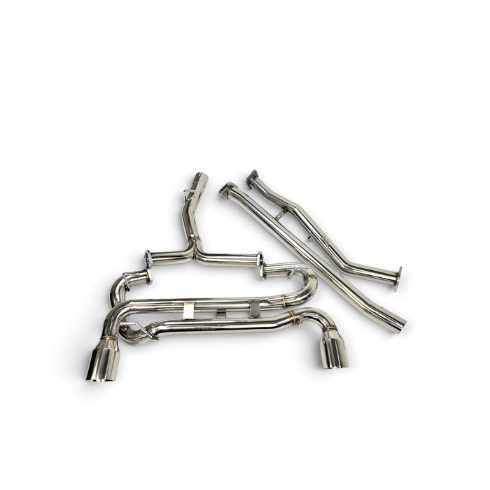 Lunaticsco Circuit Werks stainless steel dual exit straight pipe exhaust system for Toyota 86 and GR86