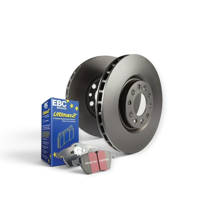 Lunaticsco EBC S1 brake pad and rotor kit featuring Ultimax2 pads and anti-rust coated rotors for Scion FR-S and BRZ