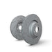 Lunaticsco EBC GD series sport brake rotors with wide aperture slots and spot drilling for high performance cooling