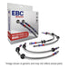 Lunaticsco EBC stainless steel braided brake line kit for Subaru BRZ with performance fittings and retail packaging