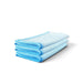Lunaticsco WASH&WHIPS light blue microfiber glass cleaning cloths in a 3-pack for streak-free detailing