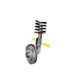 Lunaticsco MOOG cam bolt kit for vehicle suspension alignment, showing installation on a strut and brake assembly.
