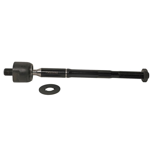 Lunaticsco MOOG front inner tie rod end for Lexus IS300, featuring a durable black metal finish and threaded end.