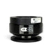 Lunaticsco NRG SFI 42.1 quick release steering wheel hub in black aircraft-grade aluminum with ball-lock mechanism.