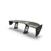 Lunaticsco NRG chopped carbon fiber universal spoiler with a short blade design and metal mounting brackets