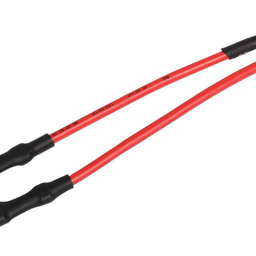 Lunaticsco NRG fused 2 ohm delete resistor pair with red wiring and black heat shrink connectors for steering wheels