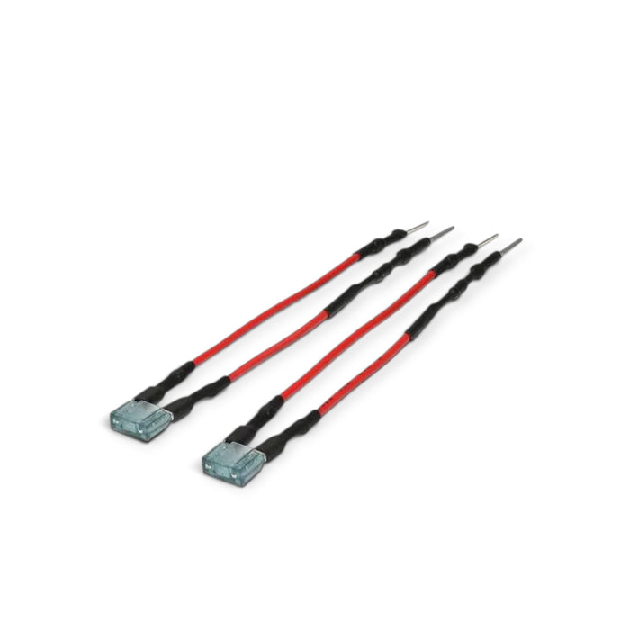 Lunaticsco NRG fused 2 ohm delete resistors for steering wheel airbag light prevention with red wiring