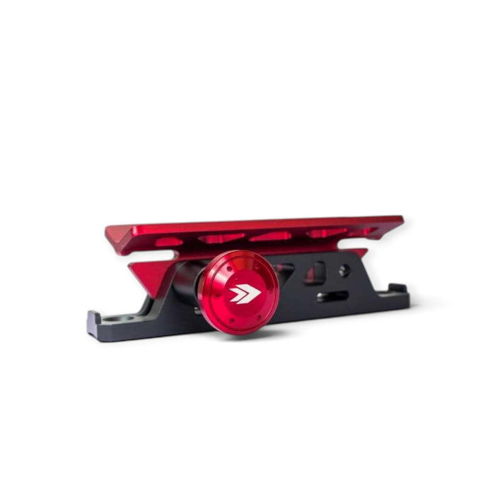 Lunaticsco NRG Innovations red and black metal fire extinguisher roll bar mount for performance vehicles