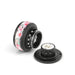 Lunaticsco NRG Gen 2.0 quick release with black body and sakura floral pattern ring for aftermarket steering wheels