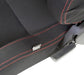Lunaticsco NRG Sport Seat in black cloth with red stitching and NRG Innovations logo tag
