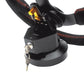 Lunaticsco NRG black steering wheel quick tilt system with locking mechanism and key for easy cockpit entry