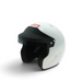 LunaticsCo RaceQuip OF25 white open face racing helmet with black visor and Snell SA2025 certification
