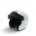 LunaticsCo RaceQuip OF25 white open face racing helmet with black visor and Snell SA2025 safety certification
