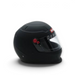 LunaticsCo RaceQuip PRO25 full face racing helmet in flat black with a clear polycarbonate shield, Snell SA2025 rated.
