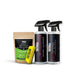 Lunaticsco WASH&WHIPS car detailing kit featuring wheel cleaner, tire shine, glass cleaner tablets, and an applicator.
