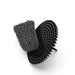 Lunaticsco WASH&WHIPS grey chenille microfiber wash mitt and black plastic particle interceptor for car detailing