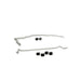 Lunaticsco Whiteline front and rear sway bar kit for Toyota MR2 with adjustable silver bars and black mounting bushings